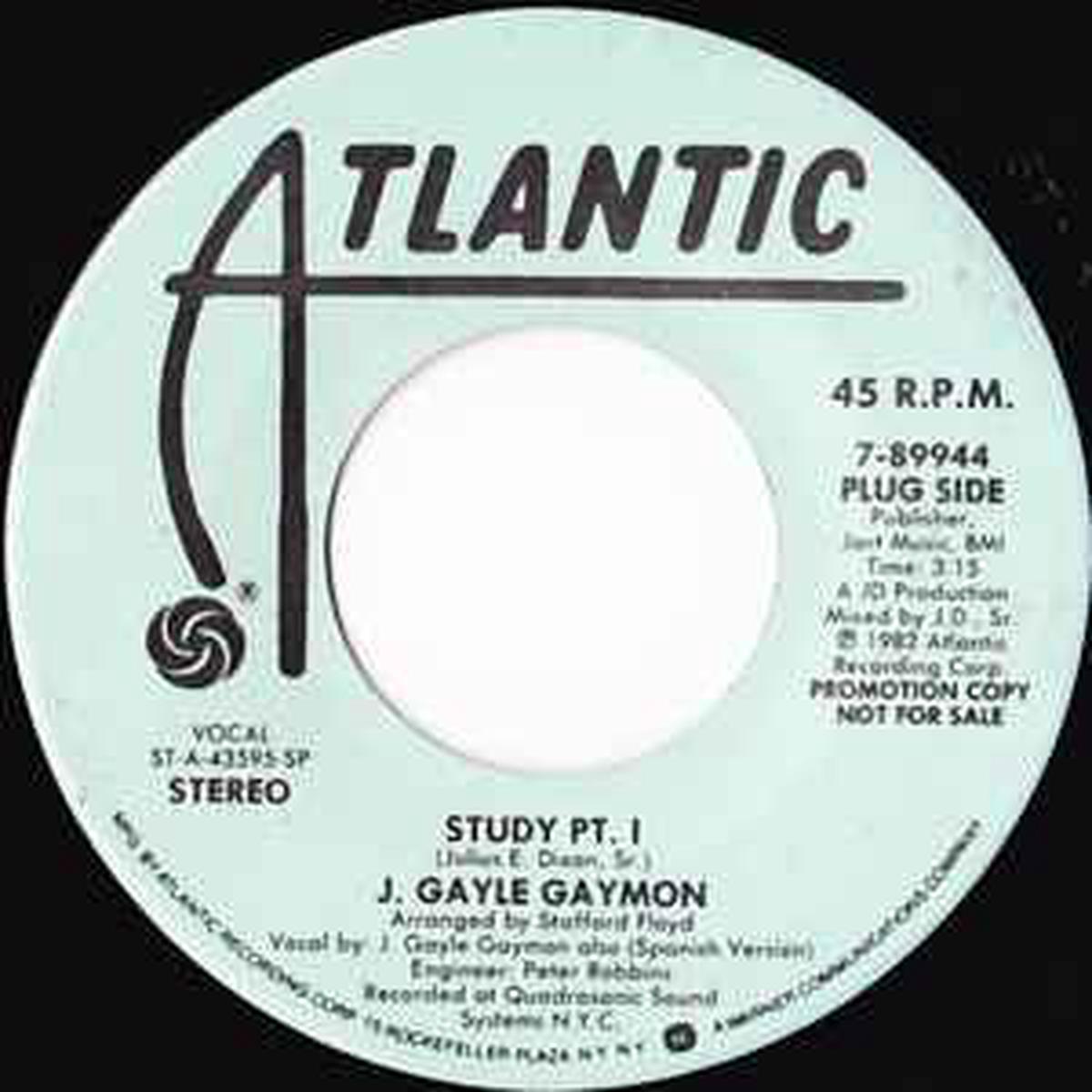 Gaymon, J Gayle -- Study