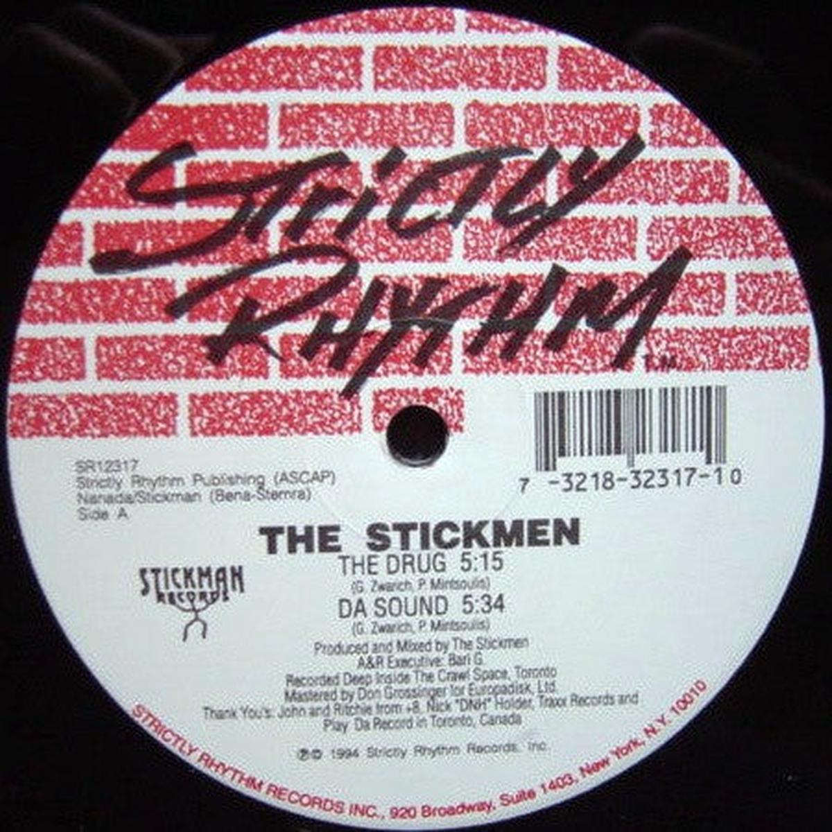 The Stickmen  The Drug - 1994-Electronic ,House, Techno ( Vinyl, 12" )