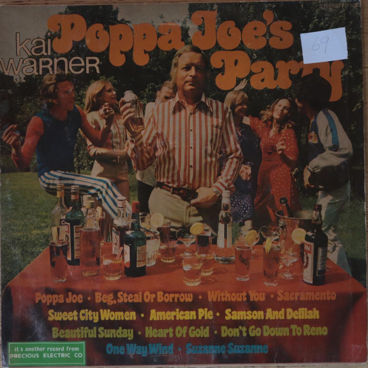 Kai Warner - Poppa Joe's Party (Indian Pressing) ( (Used Vinyl - VG) VJ Marketplace