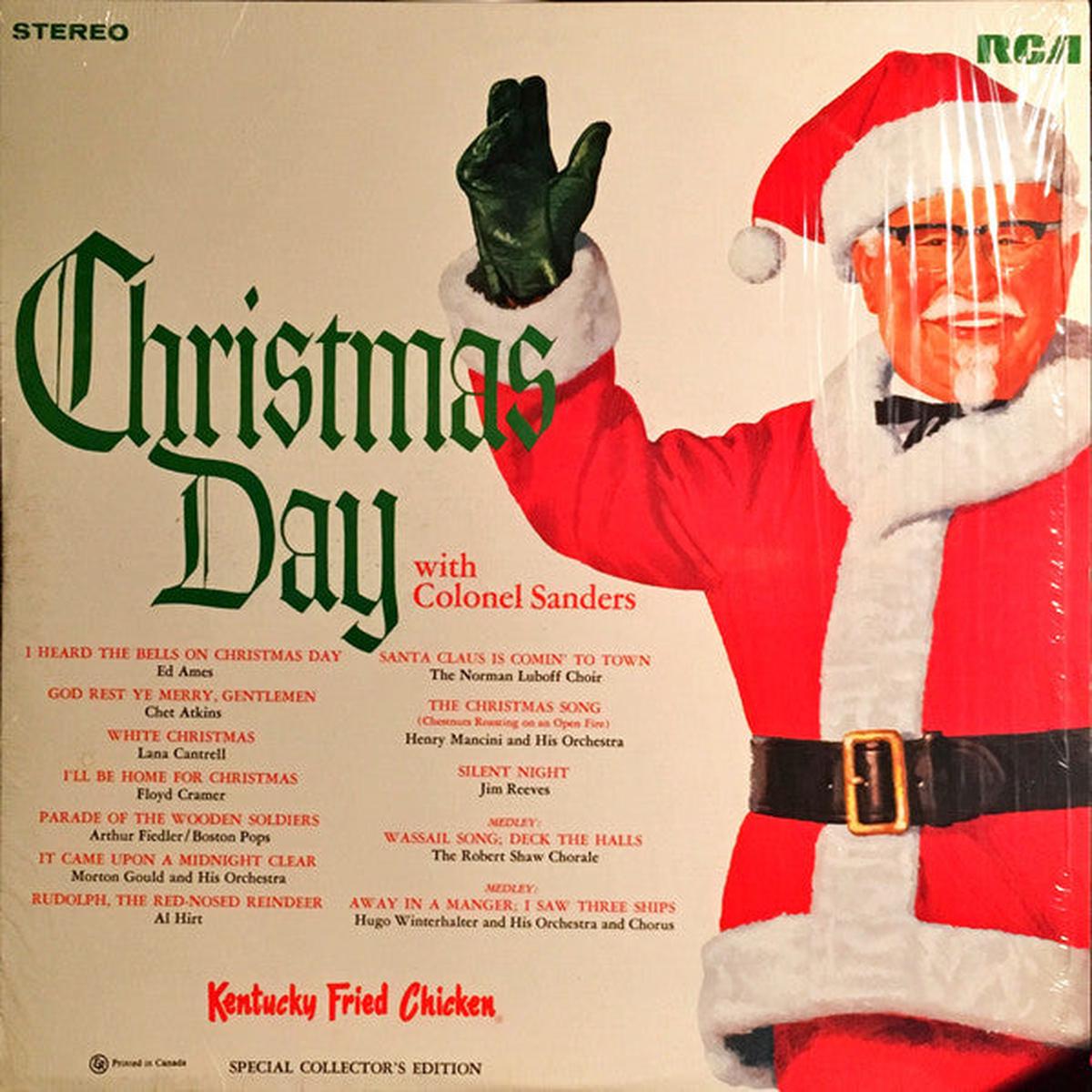Christmas Day With Colonel Sanders -Classical, Folk, World, & Country Style: Vocal, Country, Instrumental, Holiday Christmas (Vinyl)