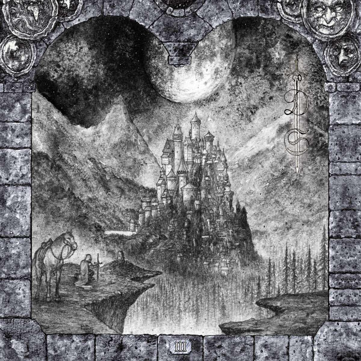 DEPRESSIVE SILENCE: III LP (ltd grey/black galaxy, cult dungeon synth release) *new, sealed*