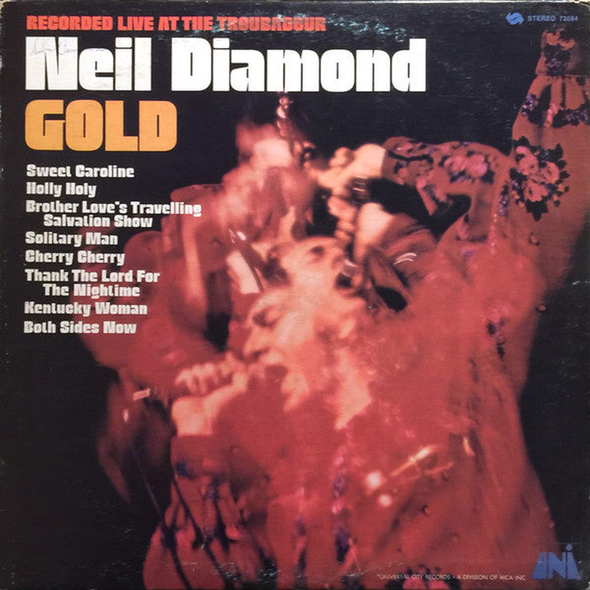 Neil Diamond  Gold 19870-Pop Rock ( vinyl ) Clipped corner