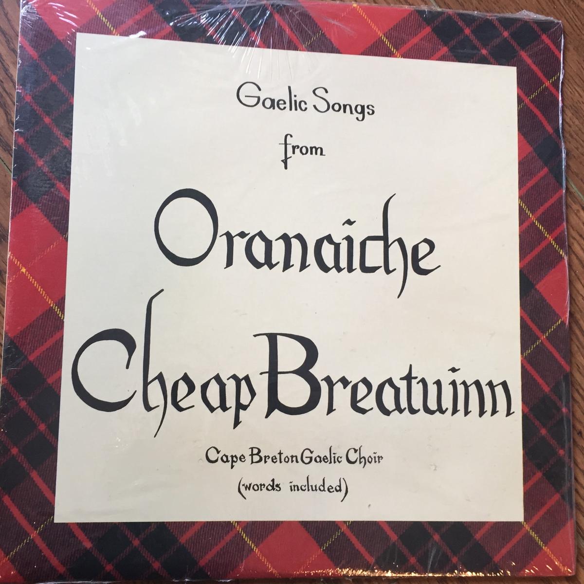 Gaelic Songs from Oranaiche Cheap Breatuinn -1988 - Gaelic music (new vinyl sealed)