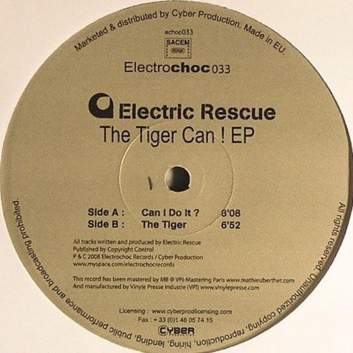 ELECTRO RESCUE THE TIGER CAN! EP