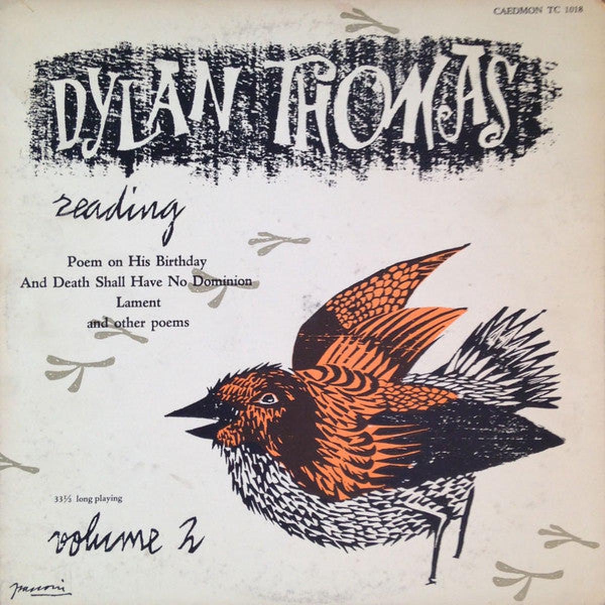Dylan Thomas Reading Volume 2 - 1955- Spoken Word (rare vinyl)