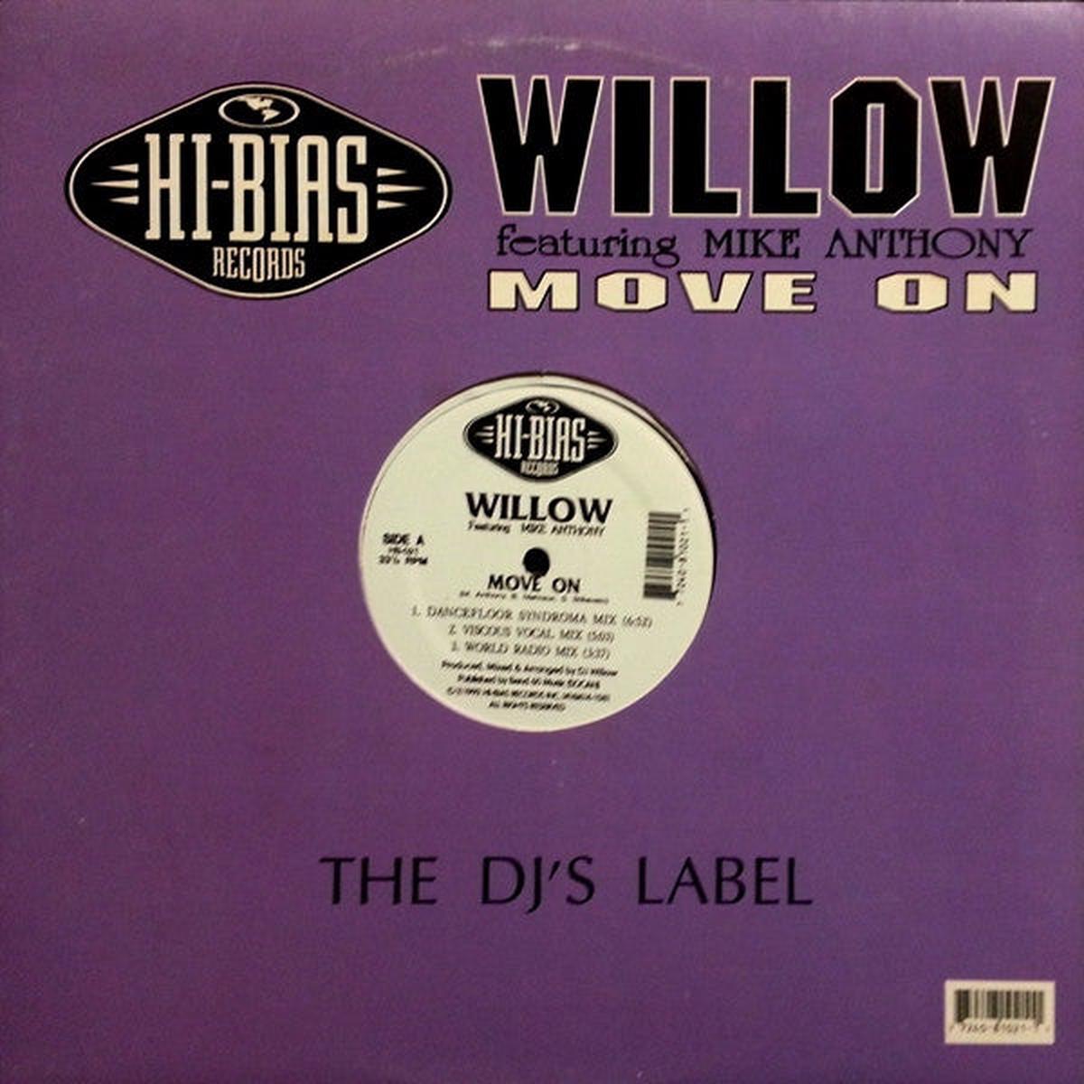 Willow Featuring Mike Anthony Move On - 1992-House, Garage House (Vinyl, 12", 33 RPM)