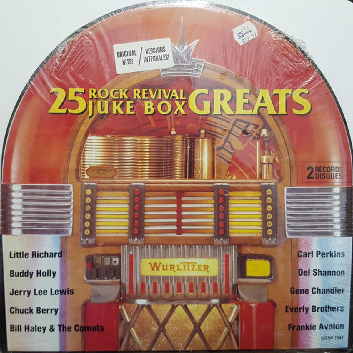25 Rock Revival Juke Box Greats - 2lp - 1986-Rock, Pop Style: Rock & Roll (Vinyl)