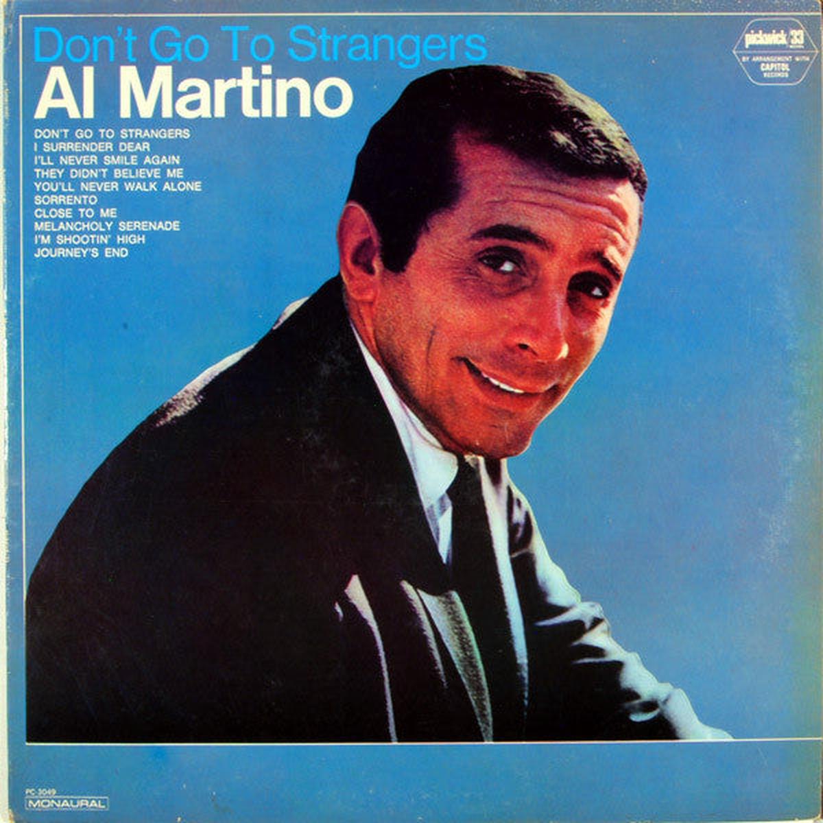 Al Martino  Don't Go To Strangers - 1966  Jazz pop (vinyl)
