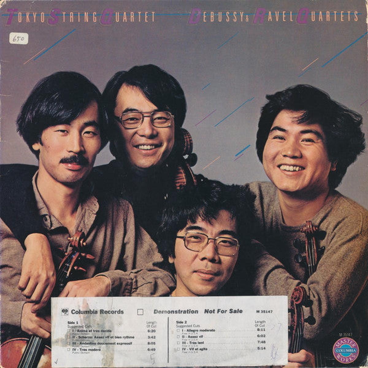 Tokyo String Quartet - Debussy & Ravel  Debussy & Ravel Quartets -1979-Classical Style: Impressionist, Modern  -Album, Promo, Stereo