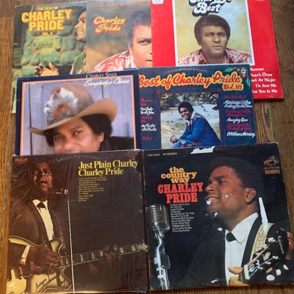 CHARLIE PRIDE COLLECTION  ( 8  albums ) as pictured - LOT SALE # 23