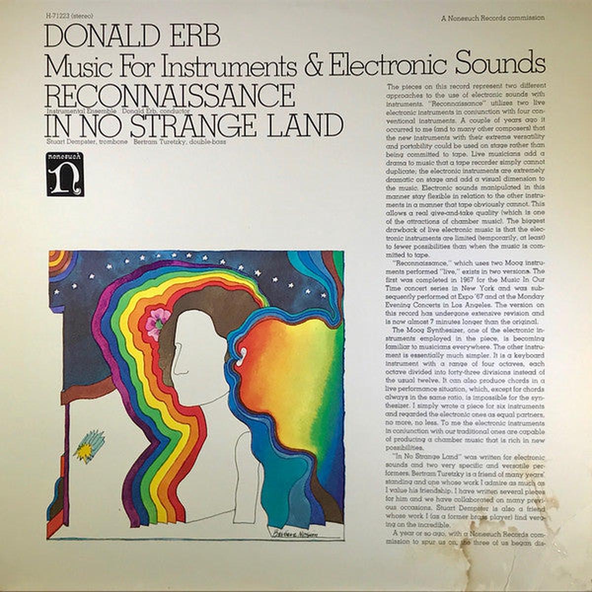 Donald Erb  Music For Instruments & Electronic Sounds - Electronic, Classical -1969 (Vinyl)