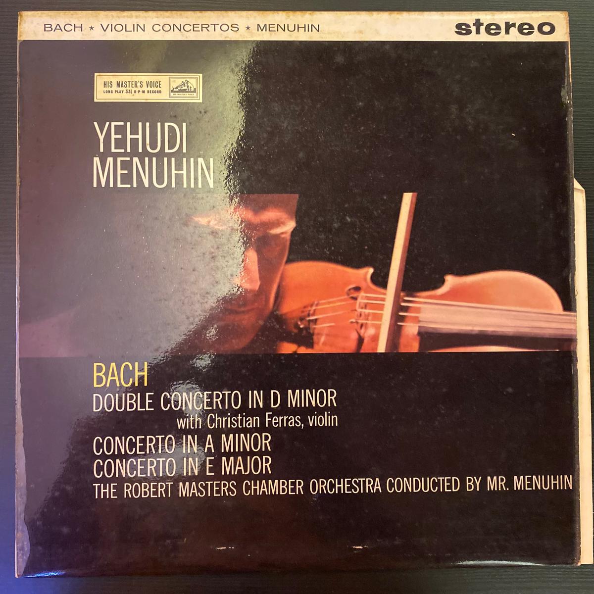 Yehudi Menuhin and Christian Ferras and Robert Masters Chamber Orchestra - Violin Concertos (Used Vinyl - VG) SC Marketplace