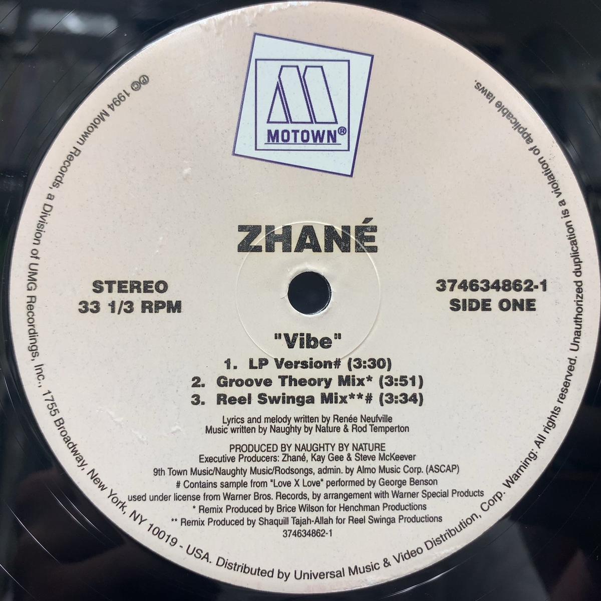 ZHANE / Vibe (Remixes) Reissue, 12inch