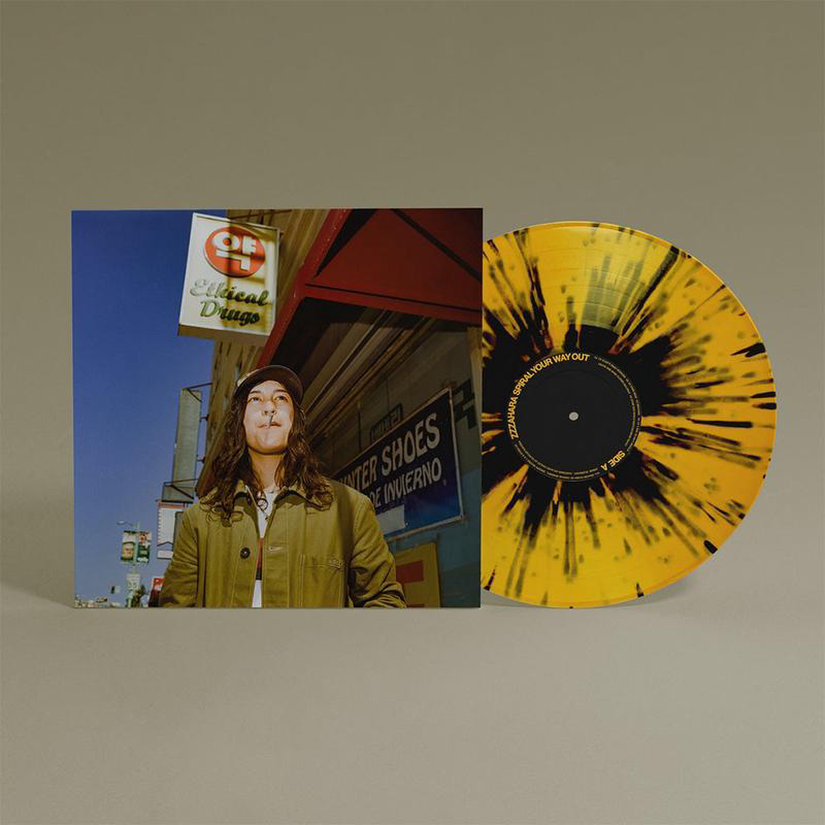 zzzahara 8211 Spiral Your Way Out 8211 LP 8211 Black 038 Yellow Splatter Vinyl JAN 10