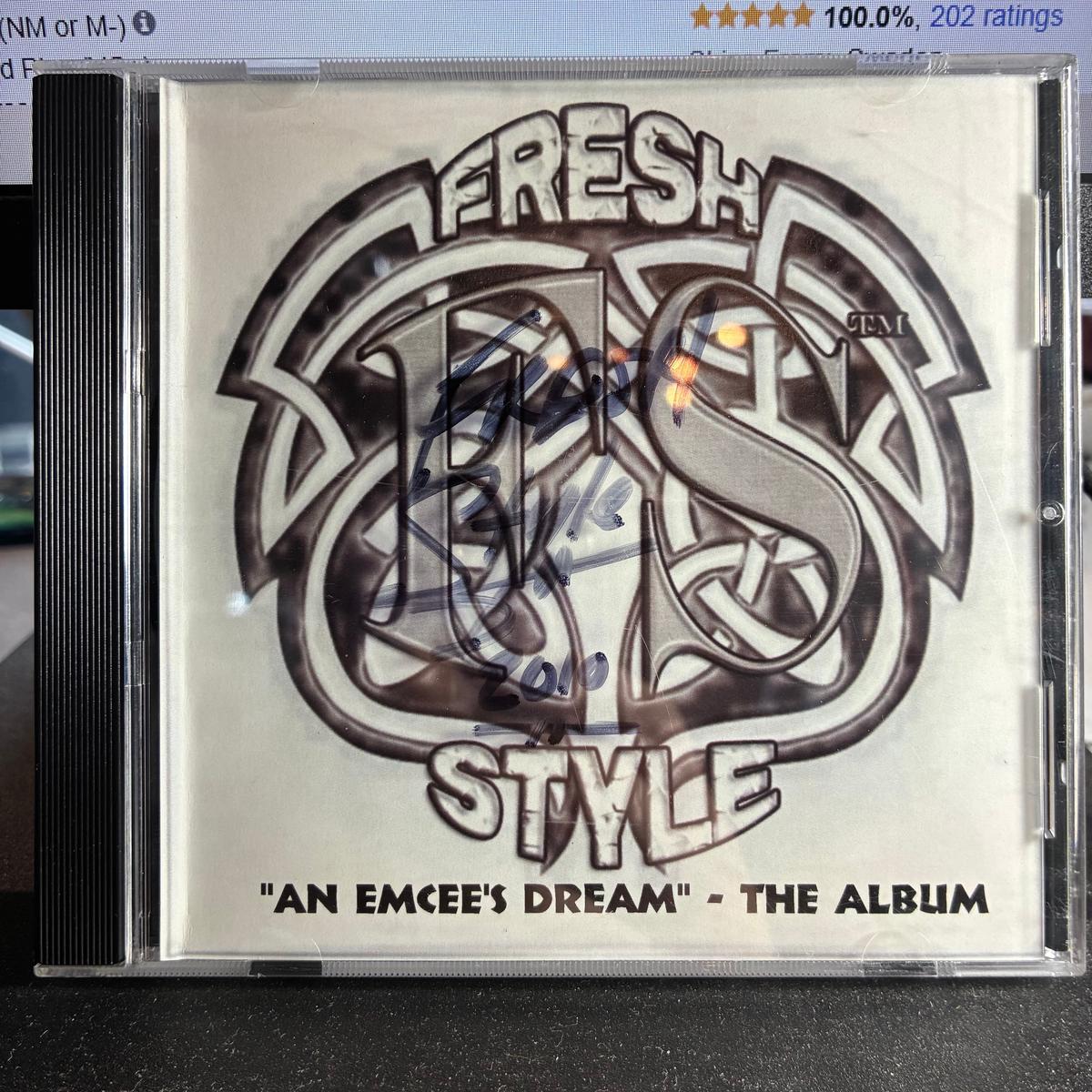 "An Emcee's Dream" - The Album (SIGNED CD) | Near Mint (NM or M-) - - HIP HOP / USED *NEAR MINT*